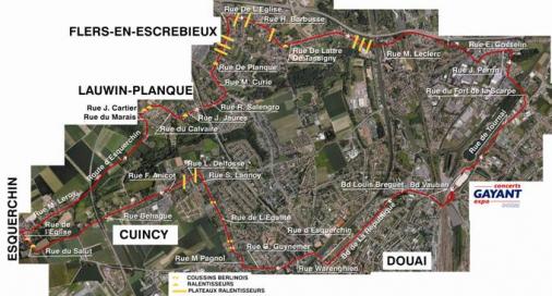 Streckenverlauf 4 Jours de Dunkerque 2009 - Etappe 4