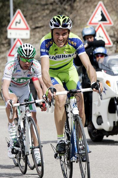 Giro del Trentino - Ivan Basso und Danilo di Luca 300m vor dem Ziel in Pejo Fonti   