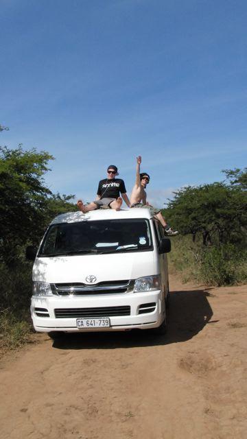 Am Tag nach dem Weltcup in Sdafrika nutzte das Team die Zeit vor dem Rckflug fr eine kleine Safari