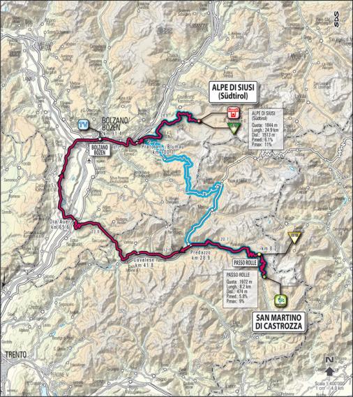 Streckenverlauf Giro d´Italia 2009 - Etappe 5