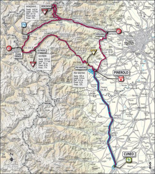 Streckenverlauf Giro d´Italia 2009 - Etappe 10