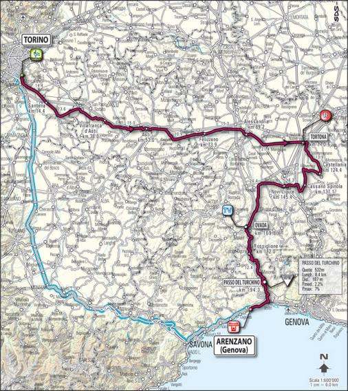 Streckenverlauf Giro d´Italia 2009 - Etappe 11