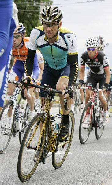 Lance Armstrong ohne Astana-Logo