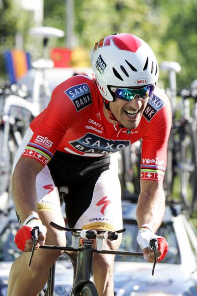 Fabian Cancellara gewinnt das Auftakt-Zeitfahren der Tour de Suisse   