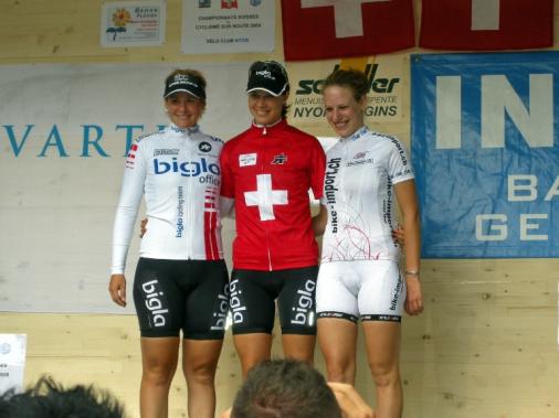 Siegerpodest Schweizermeisterschaft Strasse Frauen Elite