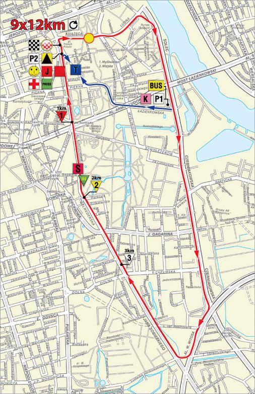 Streckenverlauf Tour de Pologne 2009 - Etappe 1