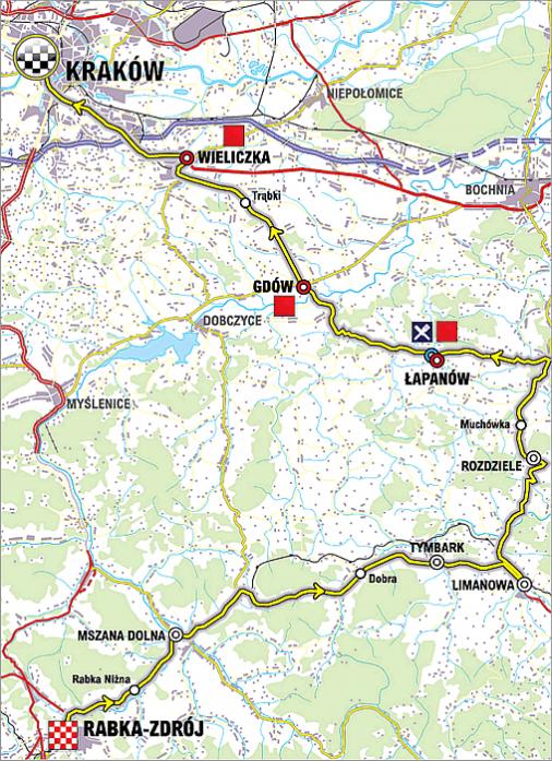 Streckenverlauf Tour de Pologne 2009 - Etappe 7