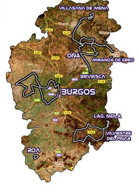 Karte der Burgos-Rundfahrt