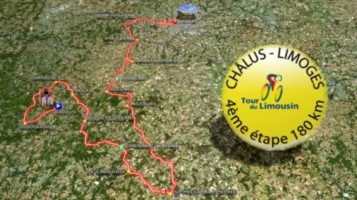 Streckenverlauf Tour du Limousin - Etappe 4