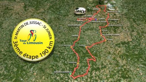 Streckenverlauf Tour du Limousin - Etappe 3