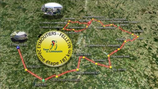Streckenverlauf Tour du Limousin - Etappe 2