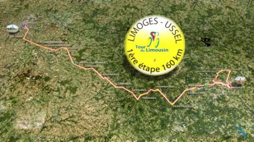 Streckenverlauf Tour du Limousin - Etappe 1