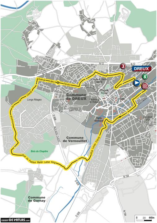 Streckenverlauf Tour de l`Avenir 2009 - Etappe 1