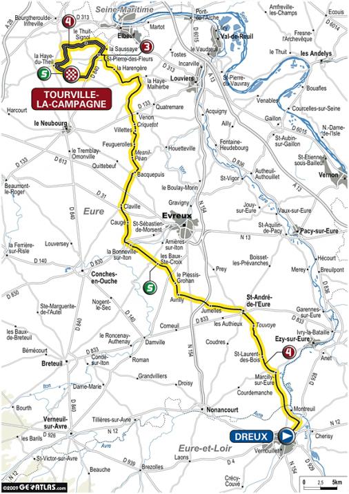 Streckenverlauf Tour de l`Avenir 2009 - Etappe 2