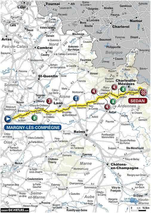 Streckenverlauf Tour de l`Avenir 2009 - Etappe 4