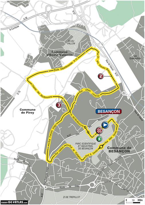 Streckenverlauf Tour de l`Avenir 2009 - Etappe 9