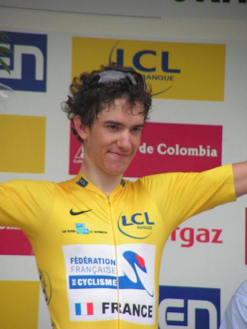 Tour de l`Avenir - der Etappensieger des Zeitfahrens und Gesamtsieger Romain Sicard