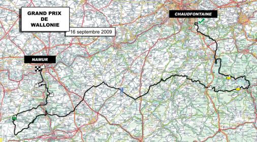 Streckenverlauf Grand Prix de Wallonie 2009
