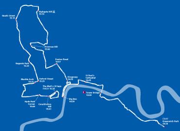Karte: Etappe 6 - Tour of Britain
