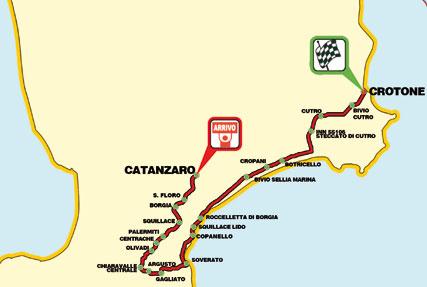 Streckenverlauf Giro della Provincia di Reggio Calabria - Challenge Calabria 2010 - Etappe 3