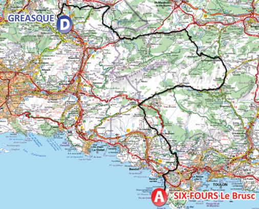 Streckenverlauf Tour Mditerranen Cycliste Professionnel 2010 - Etappe 3