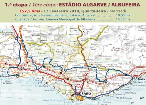 Streckenverlauf Volta ao Algarve 2010 - Etappe 1