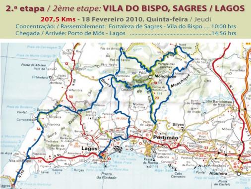 Streckenverlauf Volta ao Algarve 2010 - Etappe 2