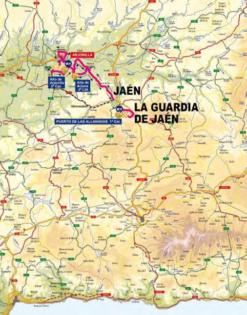 Streckenverlauf Vuelta a Andalucia Ruta Ciclista Del Sol 2010 - Etappe 1