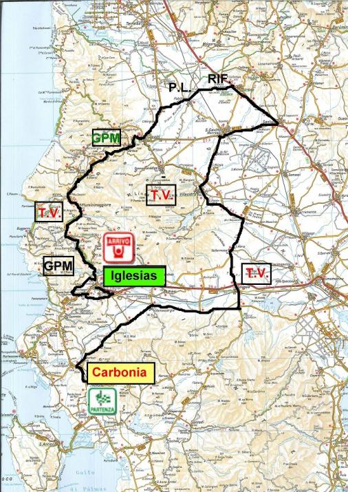 Streckenverlauf Giro di Sardegna 2010 - Etappe 4