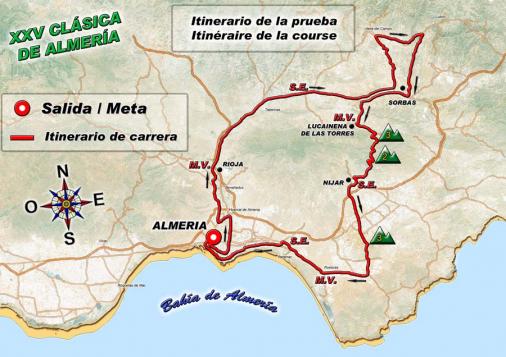 Streckenverlauf Clasica de Almeria 2010
