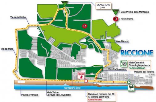 Streckenverlauf Settimana Internazionale Coppi e Bartali - Etappe 1a