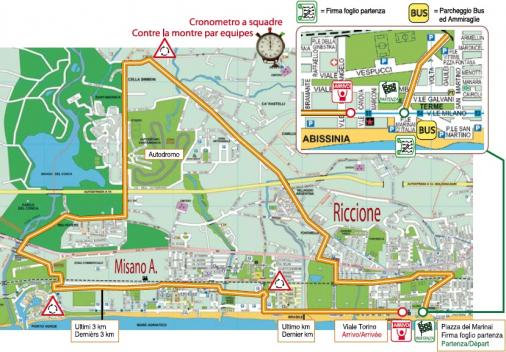 Streckenverlauf Settimana Internazionale Coppi e Bartali - Etappe 1b