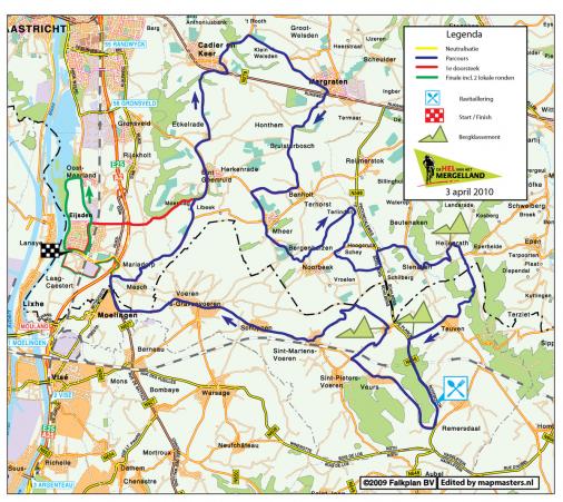 Streckenverlauf Hel van het Mergelland 2010