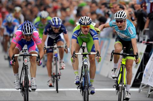 rger im Zielsprint zwischen Visconti und Visiani auf der 7. Etappe der Presidential Cycling Tour of Turkey 2010 (copyright Tour of Turkey)