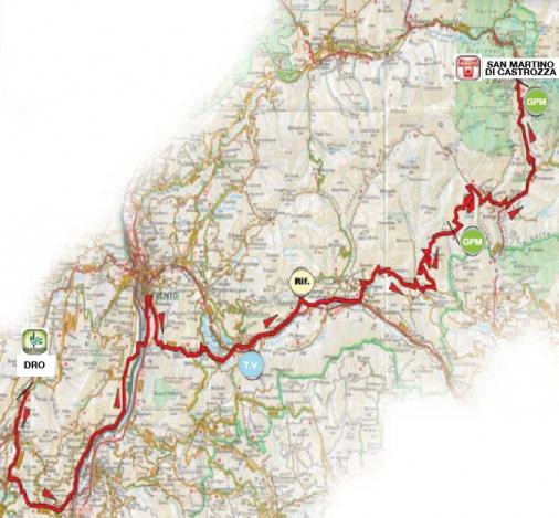 Streckenverlauf Giro del Trentino 2010 - Etappe 2