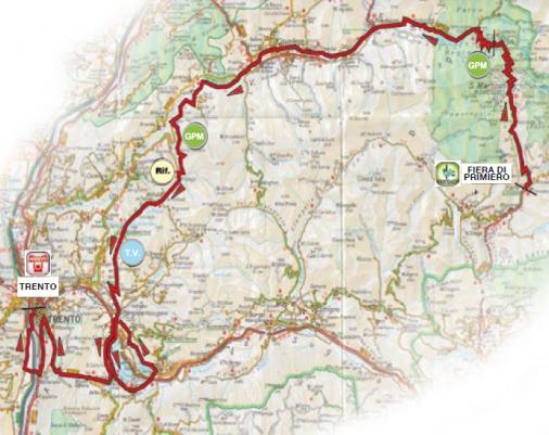 Streckenverlauf Giro del Trentino 2010 - Etappe 3