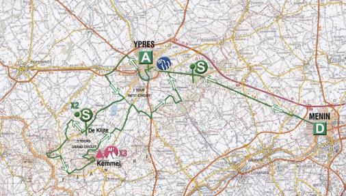 Streckenverlauf 4 Jours de Dunkerque 2010 - Etappe 3
