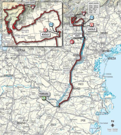Streckenverlauf Giro dItalia 2010 - Etappe 14