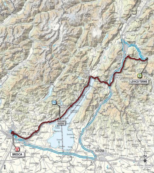 Streckenverlauf Giro d´Italia 2010 - Etappe 18