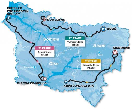 Streckenverlauf Tour de Picardie 2010