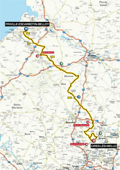 Streckenverlauf Tour de Picardie 2010 - Etappe 2