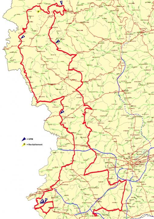 Streckenverlauf Skoda-Tour de Luxembourg 2010 - Etappe 2