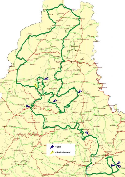 Streckenverlauf Skoda-Tour de Luxembourg 2010 - Etappe 3