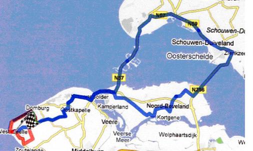 Streckenverlauf Rabo Ster Zeeuwsche Eilanden 2010 - Etappe 3