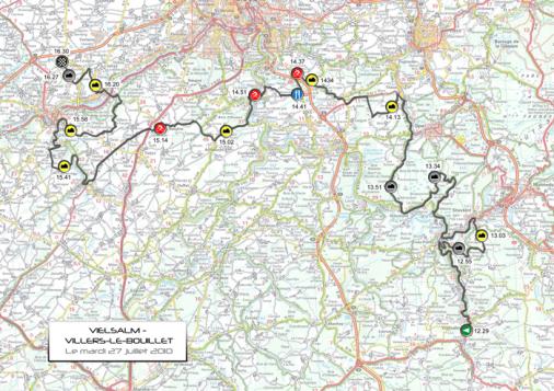 Streckenverlauf Tour de Wallonie 2010 - Etappe 4