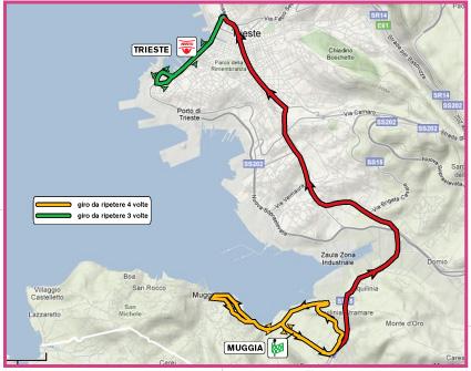 Streckenverlauf Giro d`Italia Internazionale Femminile 2010 - Etappe 1