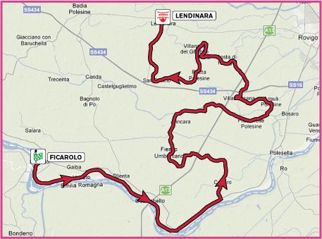Streckenverlauf Giro d`Italia Internazionale Femminile 2010 - Etappe 4