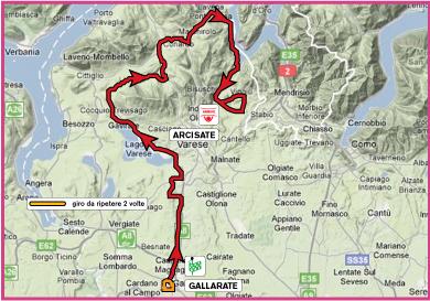 Streckenverlauf Giro d`Italia Internazionale Femminile 2010 - Etappe 6