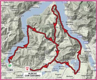 Streckenverlauf Giro d`Italia Internazionale Femminile 2010 - Etappe 7