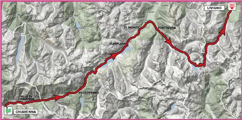 Streckenverlauf Giro d`Italia Internazionale Femminile 2010 - Etappe 8